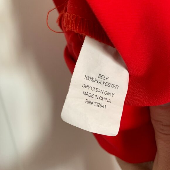 Amanda Uprichard Madison Jumpsuit Red Spaghetti Strap Romper Pantsuit Size P - Picture 11 of 16